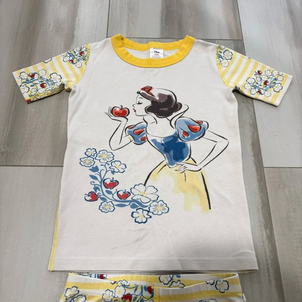 Hanna Andersson Organic Cotton Disney Snow White Pajamas Sz 8